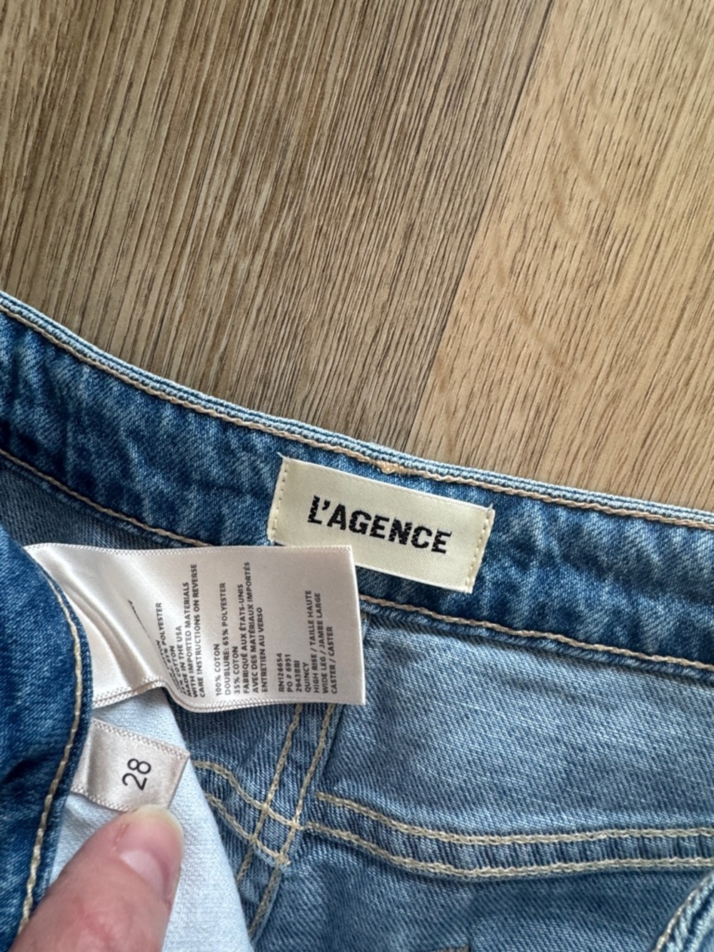 L'AGENCE Quincy Wide Leg Jeans - Picture 2 of 6